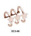 Ear Cuff Cute Triple Star EC3-06